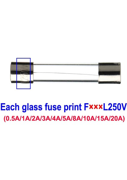 150 Adet 5X20 Hızlı Üflemeli Cam Tüp Sigortaları Araba Cam Tüp Sigortaları Çeşitli Kit (Yurt Dışından)
