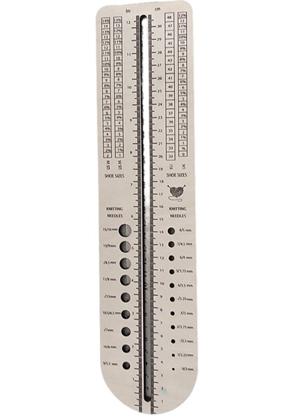 Örgü Çorap Cetveli Ahşap Çorap Örgü Iğne Ölçer (Yurt Dışından)