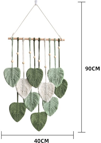 Duvara Asılan Boho Oda Ev Dekoru Dokuma Estetik Duvar Gobleni Yeşil (Yurt Dışından) indirimleri