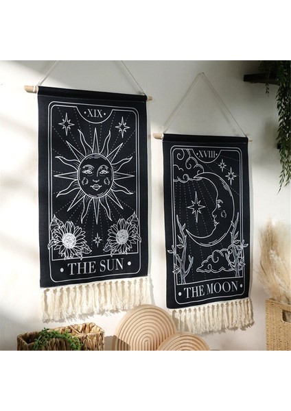 Baskılı Püskül Goblen Dekoratif Asılı Arka Plan Duvar Bezi, A (Yurt Dışından) indirimleri