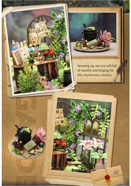 Yetişkinler Için Kendin Yap Kitap Köşesi Kitleriahşap Bebek Evisihir Dükkanı Kendin Yap Kabini (Yurt Dışından) fırsatları