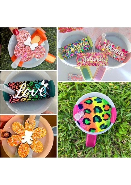 Isim Plakası Reçine Kalıp Silikon Bardak Kapağı 40OZ Bardak (Yurt Dışından) indirimleri