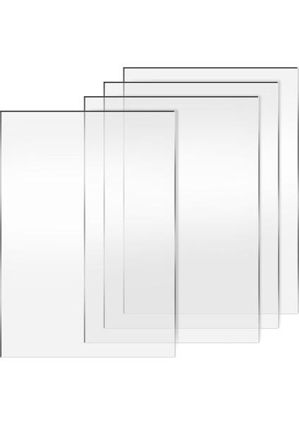 4 Paket Şeffaf Kesme Plakası 87 x 61 Inç Kalıp Kesme Pedleri (Yurt Dışından)