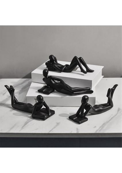 Heykel Modern Sanat Süsleme Ev Ofis Dekor El Sanatları Beyaz C (Yurt Dışından) fiyatları