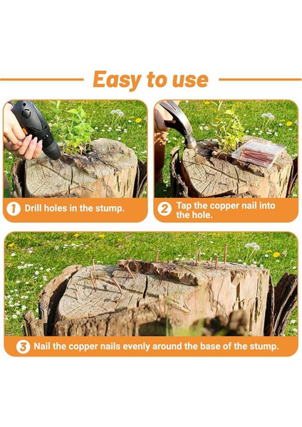 Ağaç Kütüğü Köklerini Öldürmek Için 15 Adet Bakır Çivi (Yurt Dışından) fiyatları