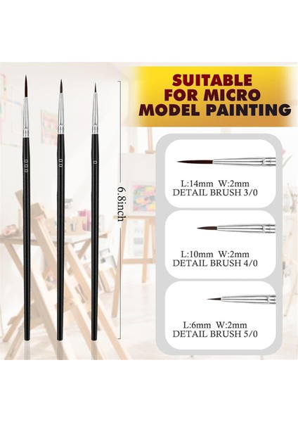60 Adet Ince Detay Boya Fırçaları Ince Uçlu Boya Fırçaları Seti (Yurt Dışından) fiyatları