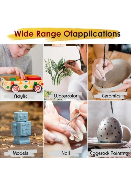 60 Adet Ince Detay Boya Fırçaları Ince Uçlu Boya Fırçaları Seti (Yurt Dışından) indirimleri