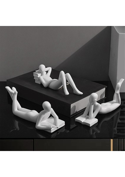 Heykel Modern Sanat Süsleme Ev Ofis Dekor El Sanatları Siyah A (Yurt Dışından) fırsatları