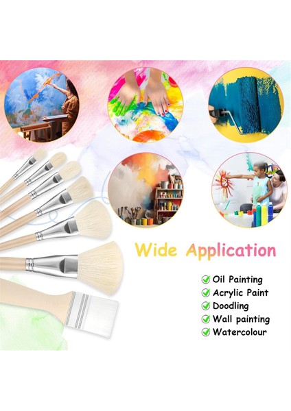 7 Parça Akrilik Boyama Paspas Fırçası Seti Akrilik Boya Fırçası Seti (Yurt Dışından) fırsatları
