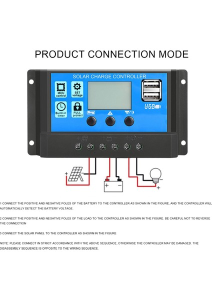 60A Solar Şarj Regülatörü Pwm Kontrolörleri 12V 24V Otomatik LCD LCD Ekran Çift USB 5V Çıkış Güneş Paneli Pv Regülatörü (Yurt Dışından)