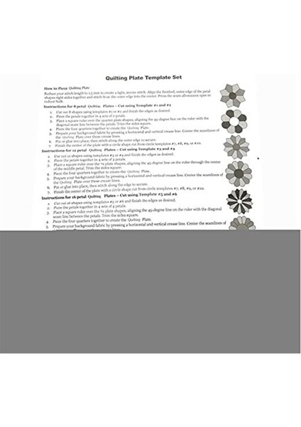 Dresden Yorgan Şablonu Seti Dikiş Patchwork Cetveli Kendin Yap Aracı 10 Adet (Yurt Dışından) indirimleri