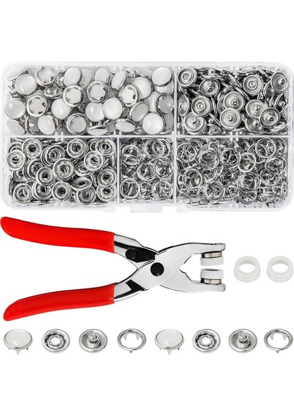 Kumaş Için Inci Çıtçıtlar Çıtçıt Pensesigiyim Için Metal Çıtçıt Düğmesi Takımı (Yurt Dışından)