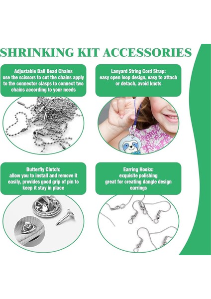 Shrink Plastik Levhalar Kitianahtarlıklar Aksesuarlarel Yapımı El Sanatları Için (Yurt Dışından) indirimleri