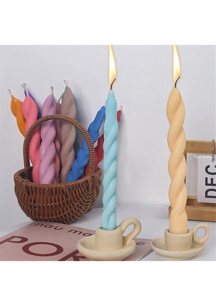 2 Adet Dıy Uzun Şerit Kilise Mum Silikon Kalıp (Yurt Dışından)