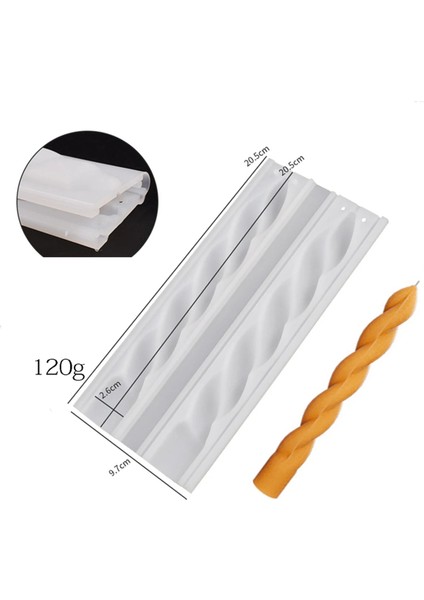 2 Adet Dıy Uzun Şerit Kilise Mum Silikon Kalıp (Yurt Dışından) fırsatları