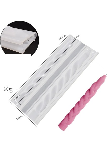 2 Adet Dıy Uzun Şerit Kilise Mum Silikon Kalıp (Yurt Dışından) indirimleri