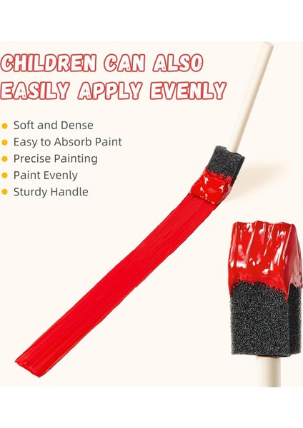 90 Adet Köpük Boya Fırçaları Boyama Için Sünger Fırçalar (Yurt Dışından) fiyatları