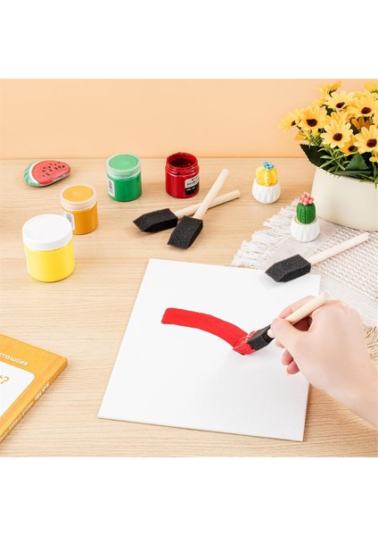 90 Adet Köpük Boya Fırçaları Boyama Için Sünger Fırçalar (Yurt Dışından) modelleri