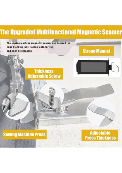 5 Parça Manyetik Dikiş Kılavuzu Dikiş Rulo Etek Baskı Ayağı Seti 78910MM (Yurt Dışından) fırsatları