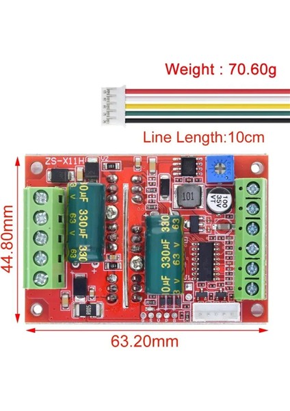 Dc 6-60V 400W Bldc Üç Fazlı Dc Fırçasız Motor Kontrol Cihazı Pwm Hall Motor Kontrol Sürücü Kartı 12V 24V 48V (Yurt Dışından)