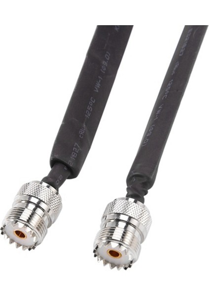 2 Adet Kapı/pencere Geçiş Düz Rf Koaksiyel Kablo SO239 Uhf Dişi Uhf Dişi 50 Ohm Rf Koaksiyel Pigtail Uzatma Kablosu (Yurt Dışından)