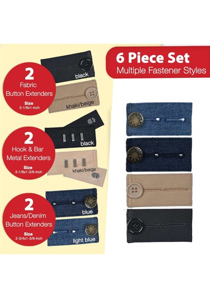 Pantolonlar Için Düğme Genişletici Pantolonlar Için Bel Genişleticiler (Yurt Dışından) indirimleri