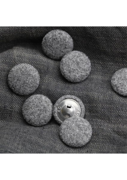 10 Adet Kumaş Kumaş Kaplı Düğmeler Takım Elbiseler Elbiseler Kumaş Düğme 25MM (Yurt Dışından) fırsatları