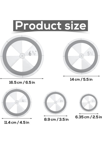 5 Parça Daire Cetvel Kapitone Şablon Seti (Yurt Dışından) fiyatları