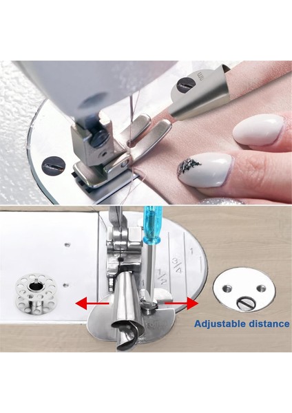 Dikiş Rulo Etek Ayağı Seti 8 Beden 3-10MM Geniş Rulo Etek Ayağı (Yurt Dışından) modelleri