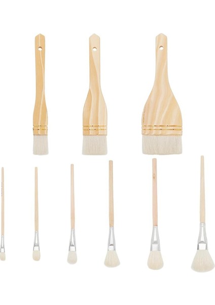 9 Stil Seramik Fırça Seti Seramik Sır Fırçaları Sanatçılar Için (Yurt Dışından)