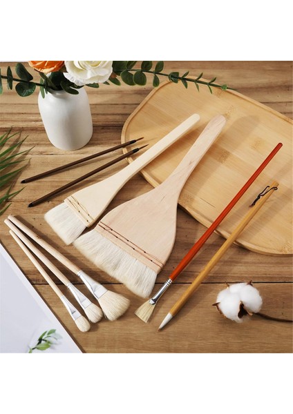 9 Adet Seramik Sır Fırçası Seti Suluboya Yağlıboya Sanat Resmi Için (Yurt Dışından) indirimleri