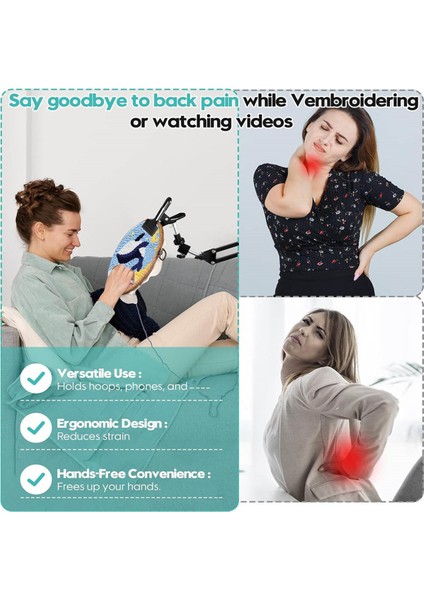 Nakış Kaydırma Çerçeve Standı Ayarlanabilir Döndürülebilir Kasnak Tutucu Katlanır (Yurt Dışından) fiyatları