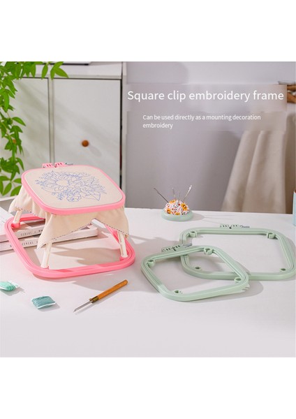 Çift Katmanlı Nakış Standı Çember Masaüstü El Yapımı El Sanatları Çerçeveleri B (Yurt Dışından) indirimleri