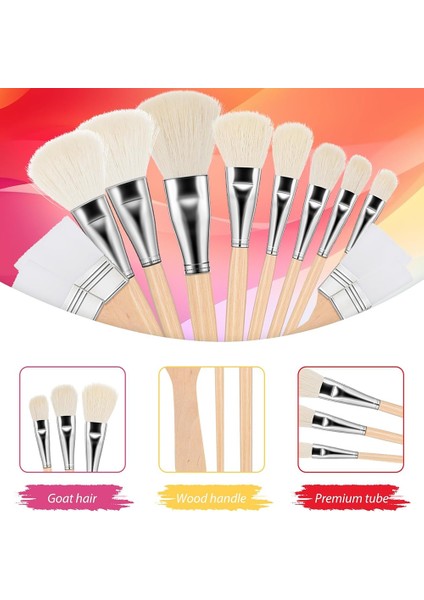 Akrilik Boyama Paspas Fırçaları Çeşitli Boyutlarda Boya Fırçası Seti (Yurt Dışından) fiyatları