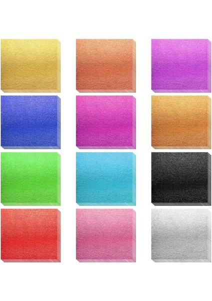 240 Yaprak Altın Yapraklı Sayfalar Çok Renkli Taklit Altın Yapraklı Kağıt (Yurt Dışından)