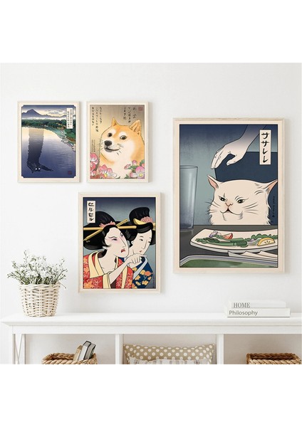 L-Komik Doge Meme Tuval Boyama (Yurt Dışından) fırsatları