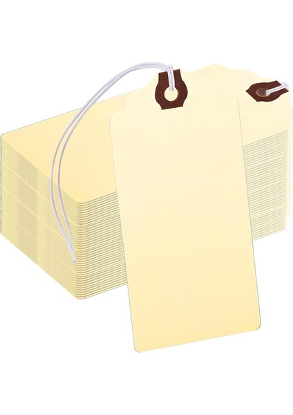 300 Adet Ipli Askılı Etiketler Yazılabilir Her Durum Için Mükemmel (Yurt Dışından)