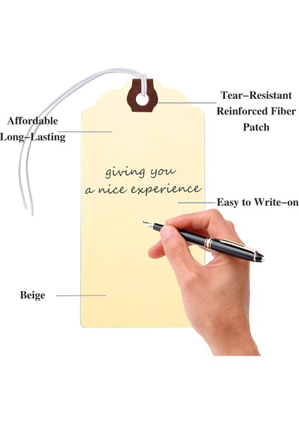 300 Adet Ipli Askılı Etiketler Yazılabilir Her Durum Için Mükemmel (Yurt Dışından) modelleri