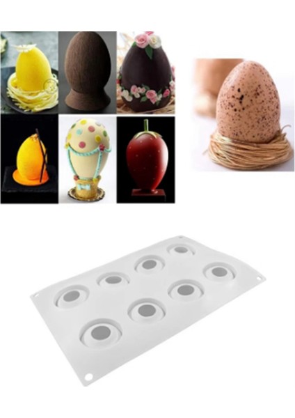 Sekiz Delikli Üç Boyutlu Yumurta Şeklinde Alçı Kalıp (Yurt Dışından) fiyatları