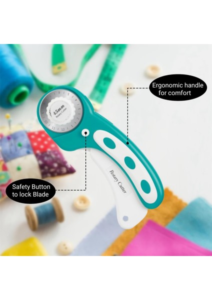 Adet Döner Bıçaklı Kumaş Için 45MM Döner Kesici (Yurt Dışından) fiyatları