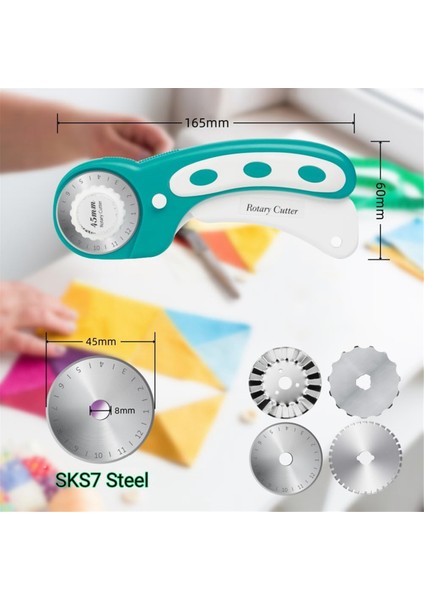 Adet Döner Bıçaklı Kumaş Için 45MM Döner Kesici (Yurt Dışından) modelleri