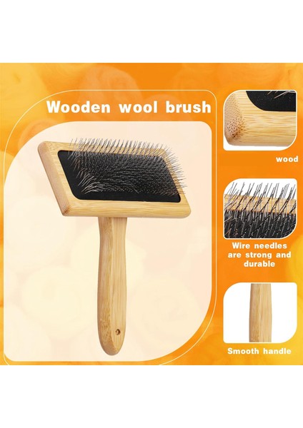 2 Adet Yün Tarakları Yün Iğne Keçe Fırçası Için El Tarakları (Yurt Dışından) fiyatları