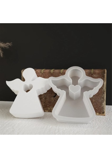 7 Adet Dıy Ev Tavşan Açı Mum Silikon Kalıp Aşk Evi Şekil Dekor (Yurt Dışından)