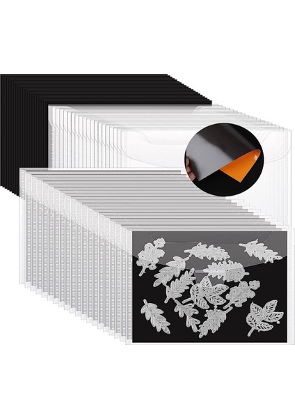 Damga ve Kalıp Saklama Torbaları ve Manyetik Sayfalar Kendin Yap Scrapbooking B (Yurt Dışından)