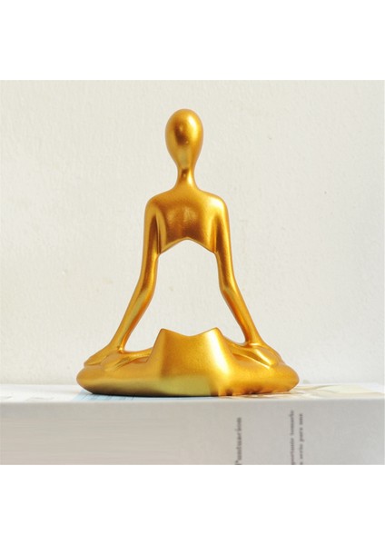 Yoga Figürü Masaüstü Yoga Heykeli Yoga Figürü Seti Siyah (Yurt Dışından) modelleri