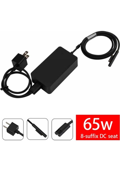 65W 15V 4A Güç Dizüstü Bilgisayar Adaptörü Şarj Cihazı Microsoft Surface Pro 7 6 5 4 3 Dizüstü Bilgisayar Şarj Adaptörü Ingiltere Tak (Yurt Dışından)