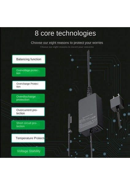 65W 15V 4A Güç Dizüstü Bilgisayar Adaptörü Şarj Cihazı Microsoft Surface Pro 7 6 5 4 3 Dizüstü Bilgisayar Şarj Adaptörü Ingiltere Tak (Yurt Dışından)
