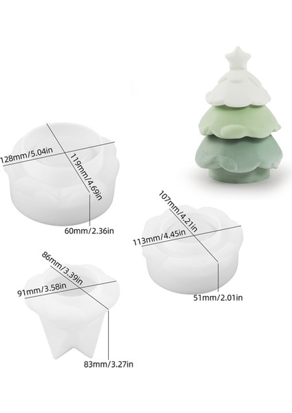 Gizemli Yığılmış Noel Ağacı Silikon Kalıbı (Yurt Dışından) fiyatları
