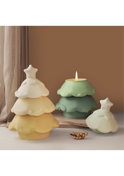 Gizemli Yığılmış Noel Ağacı Silikon Kalıbı (Yurt Dışından) modelleri