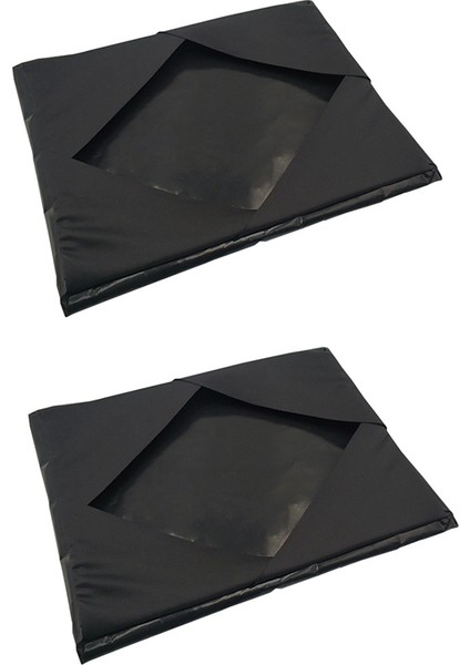 2 Adet Isı Pres Plakası Sarma Kapağı Yeniden Kullanılabilir Yapışmaz Siyah 15 x 15IN (Yurt Dışından)